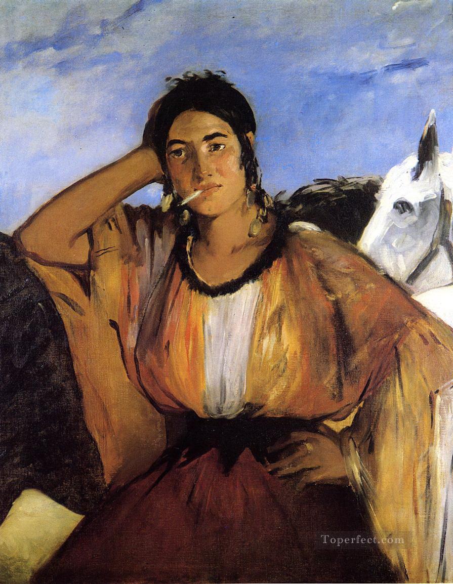 Gypsy with a Cigarette Eduard Manet Oil Paintings